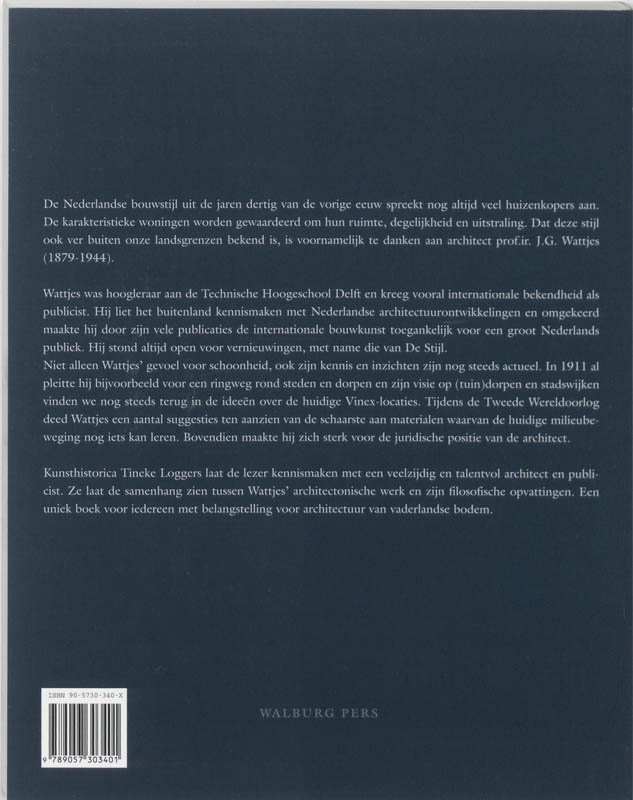 Wattjes En De Nieuwe Bouwkunst achterkant