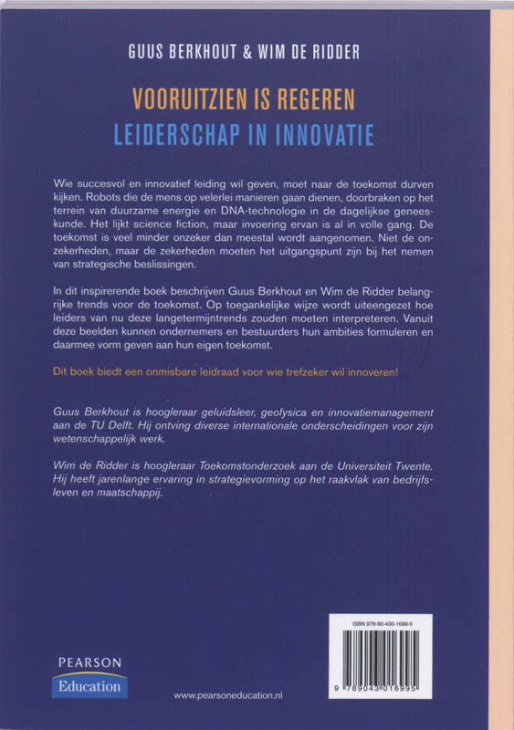 Vooruitzien Is Regeren achterkant