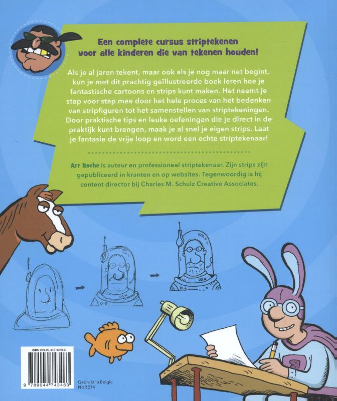 Stap voor stap cartoons en strips achterkant