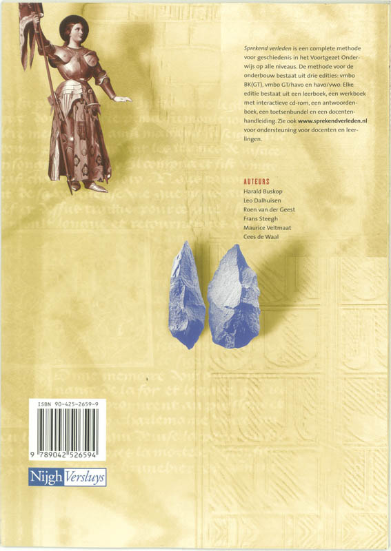 Sprekend Verleden / 1 Vwo / Deel Werkboek + Cd-Rom achterkant