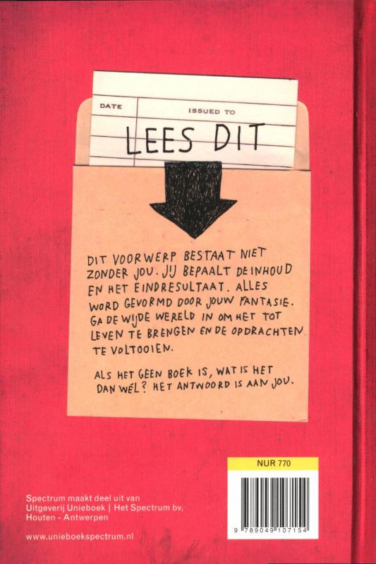 This is not a book achterkant