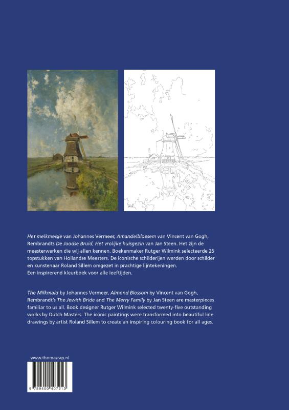 Kleurboek Hollandse meesters achterkant