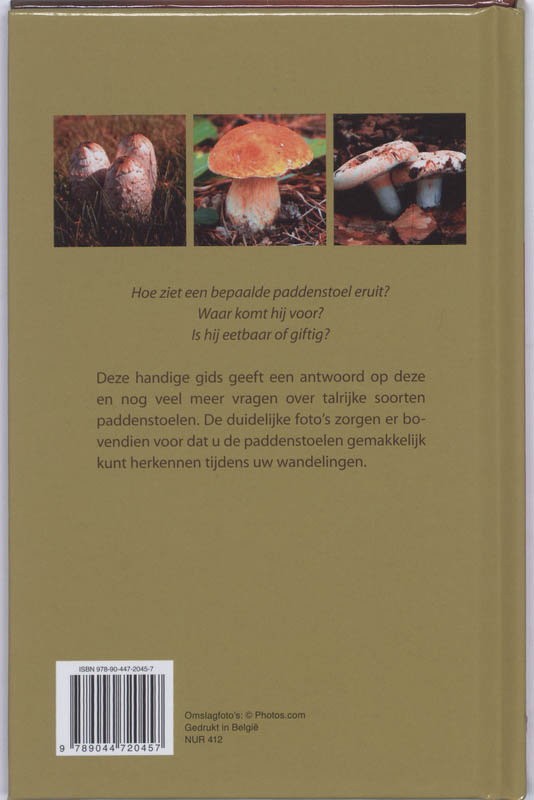 Natuurgids Paddenstoelen achterkant