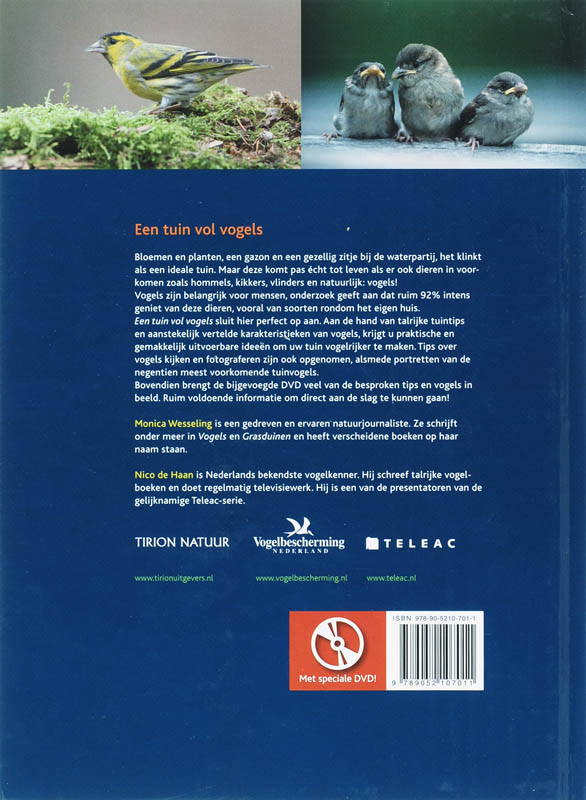 Een Tuin Vol Vogels + Dvd achterkant