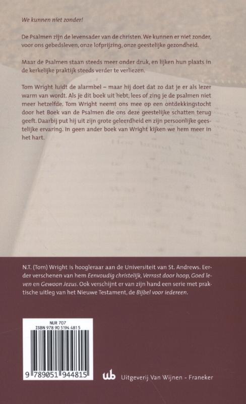 Pleidooi voor de Psalmen achterkant