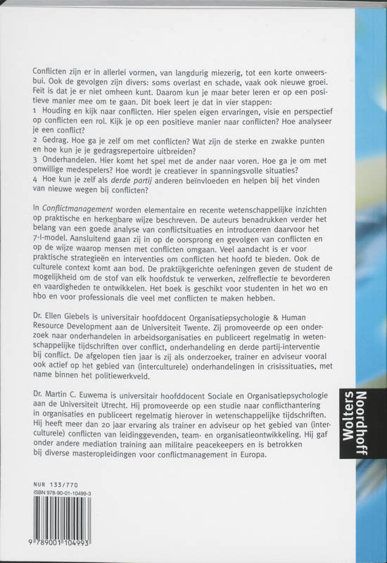 Conflictmanagement achterkant