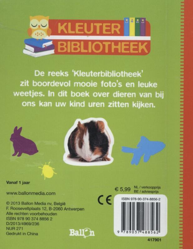 Dieren van bij ons / Kleuterbibliotheek achterkant