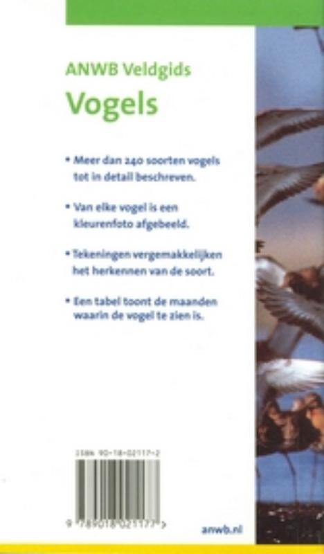 Vogels / ANWB verrekijker achterkant