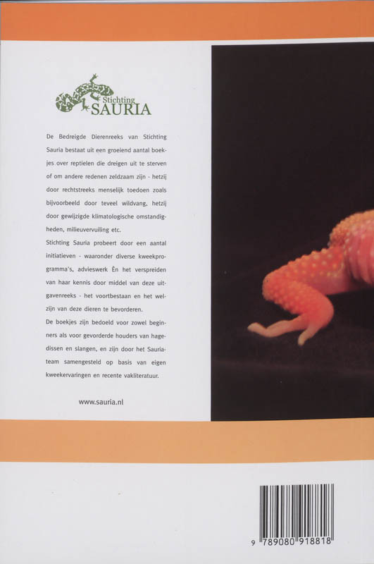 De Luipaardgekko / De Bedreigde Dierenreeks / 1 achterkant