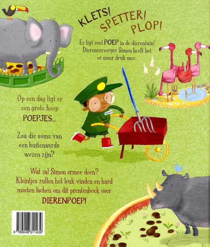 Overal poep in de dierentuin achterkant
