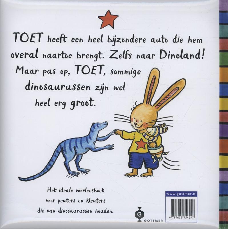 Toet gaat naar Dinoland achterkant