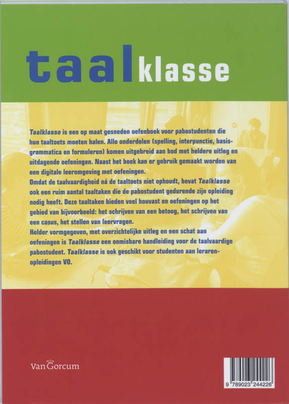 Taalklasse achterkant