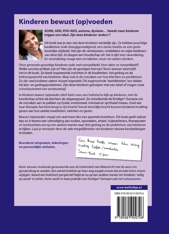 Kinderen bewust (op)voeden achterkant