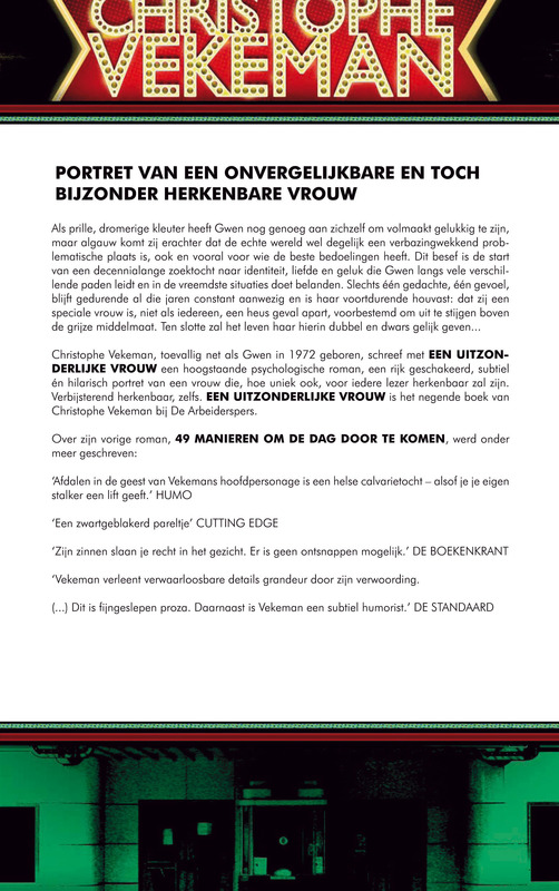 Een uitzonderlijke vrouw achterkant