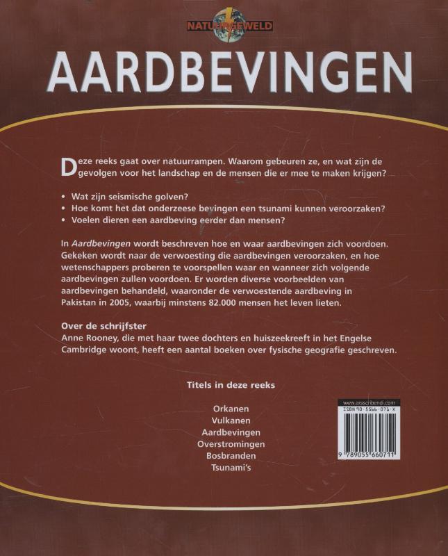 Natuurgeweld  -   Aardbevingen achterkant
