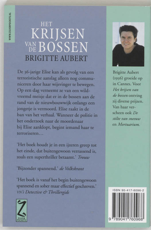 Het krijsen van de bossen / Zilver Pockets / 294 achterkant