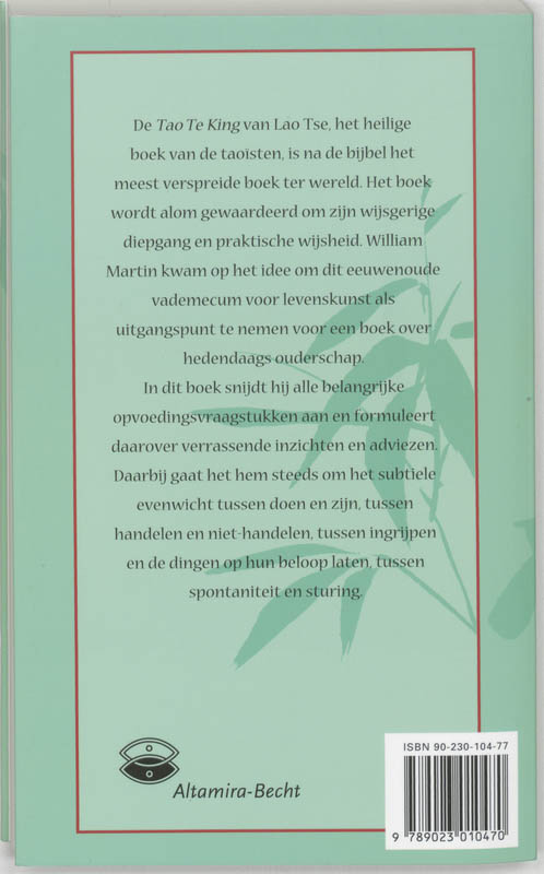 De Tao Te King voor ouders achterkant