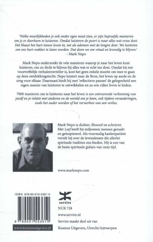 7000 manieren om te luisteren naar het leven achterkant