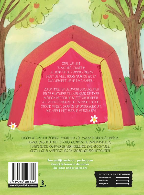 En de mysterieuze flessenpost / Camping De Grote Walvis / 1 achterkant