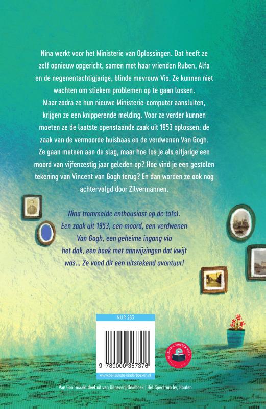 Het ministerie van Oplossingen en de verdwenen Van Gogh / Het Ministerie van Oplossingen / 2 achterkant