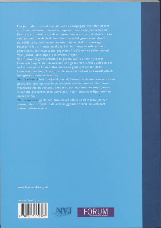 Wat is nieuws? achterkant