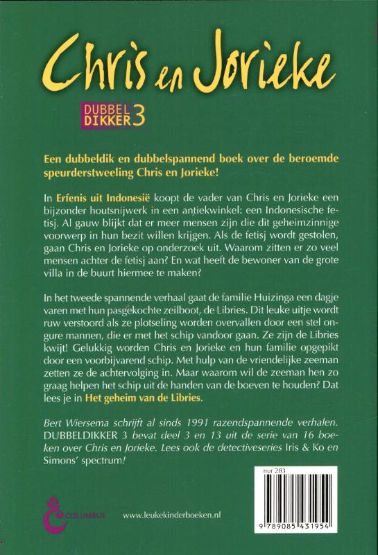 Chris en Jorieke / Dubbeldikker 3 / Dubbeldikker / 3 achterkant