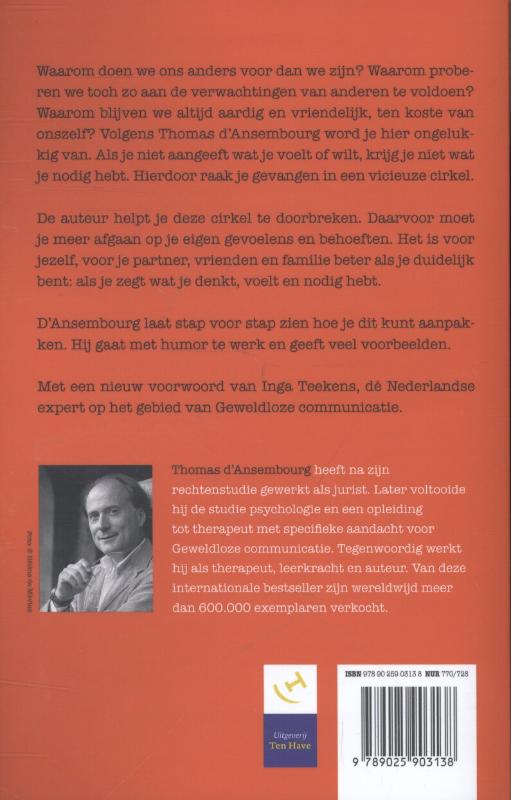 Stop met aardig zijn achterkant