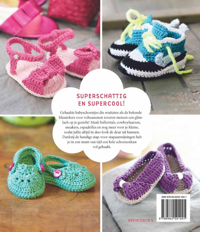 Babyschoentjes haken achterkant