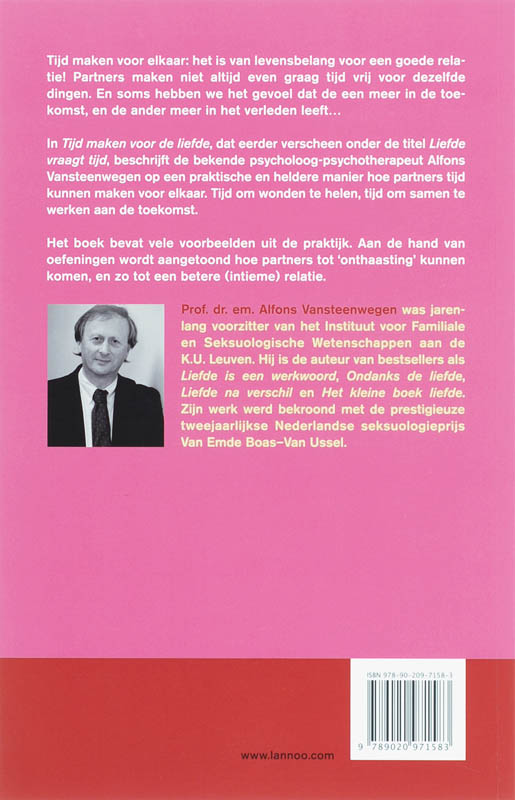 Tijd Maken Voor De Liefde achterkant