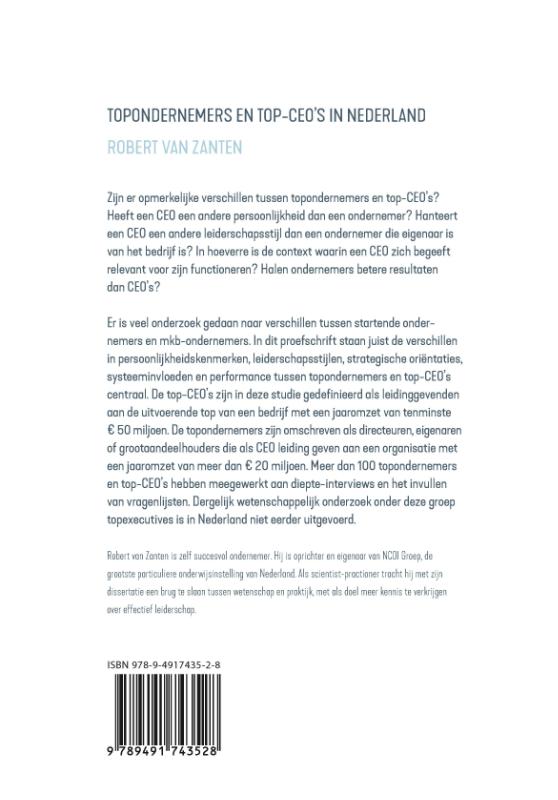 Topondernemers en top-CEO's in Nederland achterkant