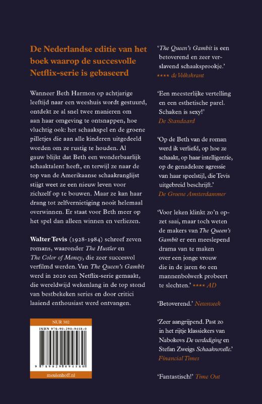 The queen's Gambit achterkant
