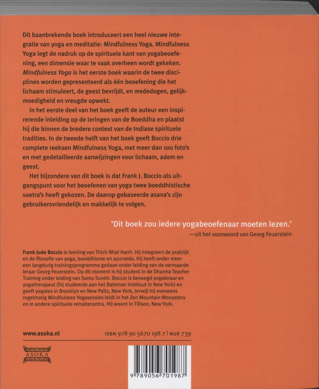 Mindfulness yoga achterkant