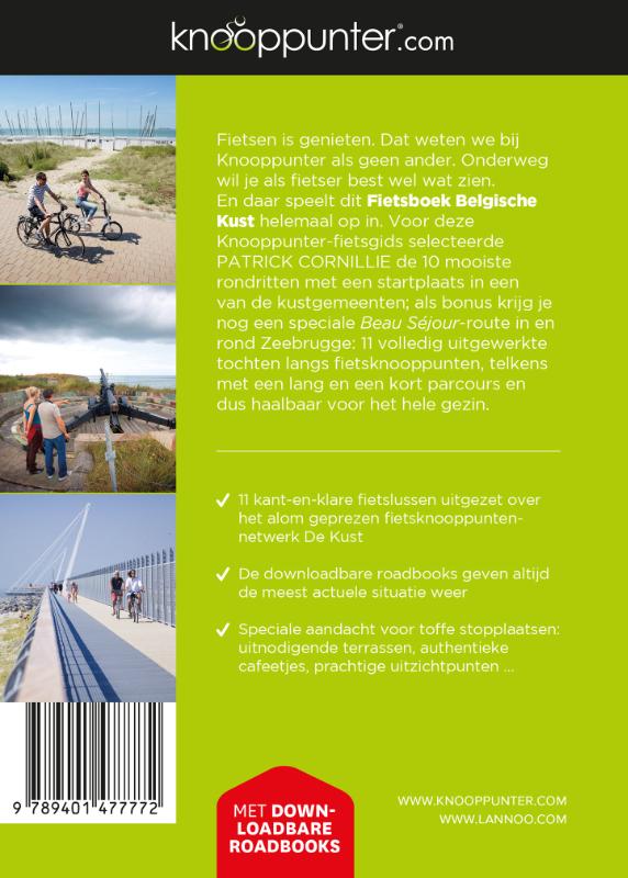 Knooppunter Fietsboek Belgische Kust achterkant
