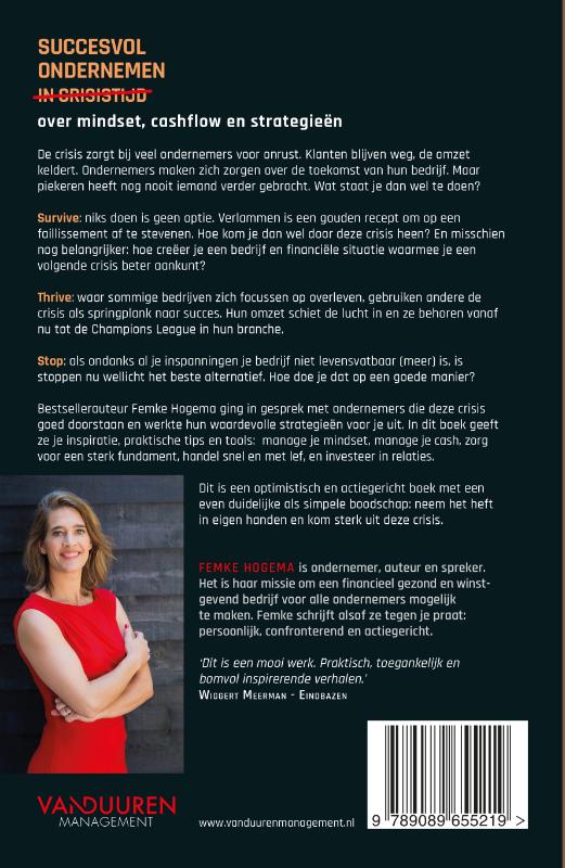 succesvol ondernemen in crisistijd achterkant