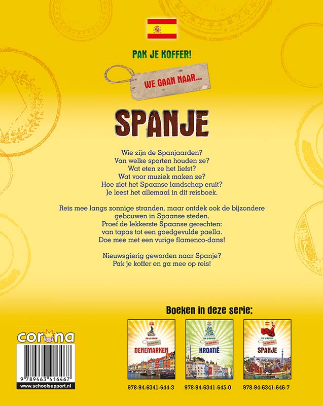 Spanje / Pak je koffer! achterkant