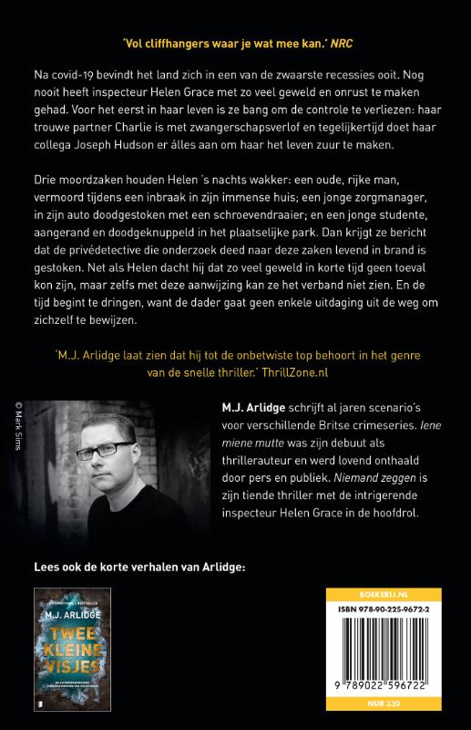 Helen Grace 10 - Niemand zeggen achterkant