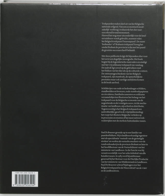 Belgische Trekpaard achterkant