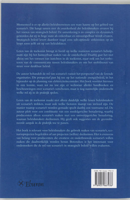 Leren Van De Toekomst achterkant