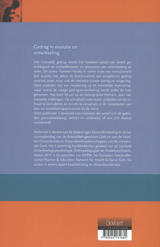 Gedrag in evolutie en ontwikkeling achterkant