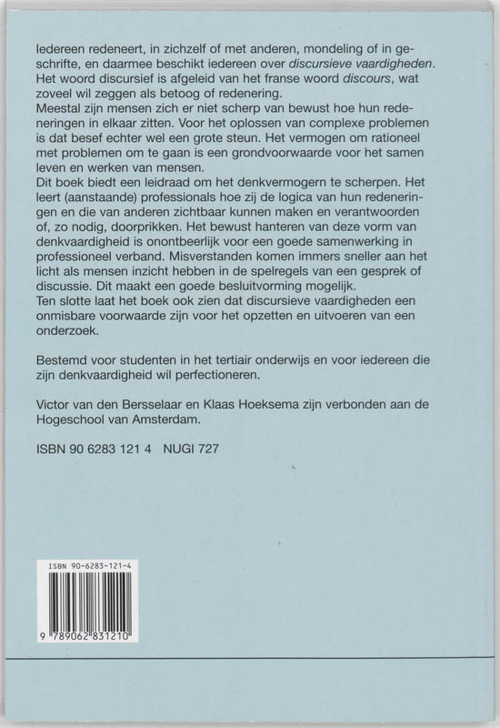 Discursieve vaardigheden achterkant