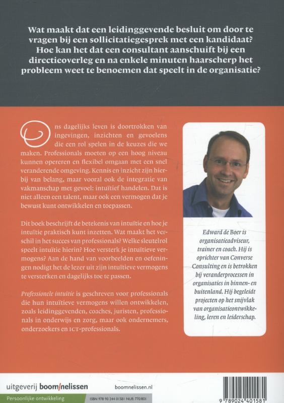 Professionele intuïtie achterkant