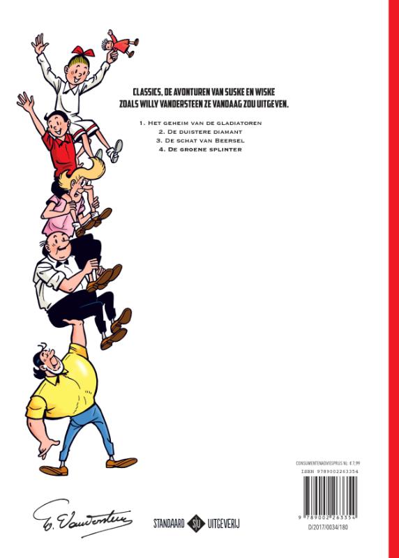 Suske en Wiske Classics 4 -   De groene splinter achterkant