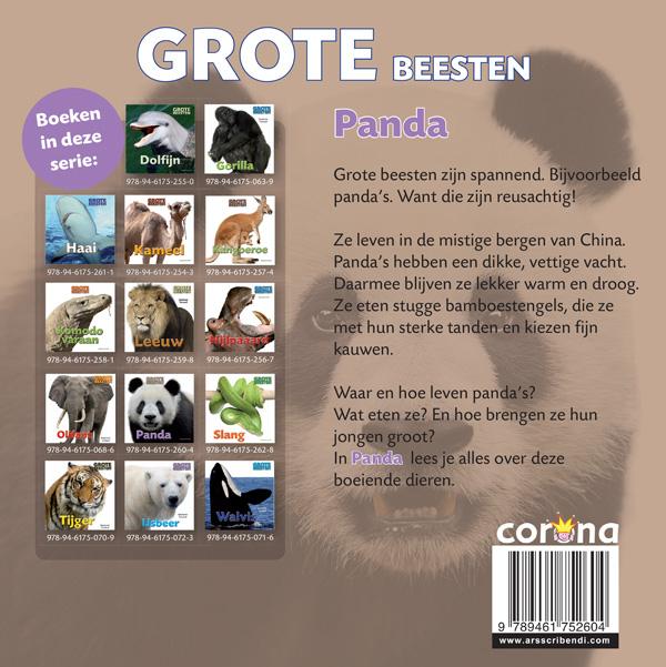 Panda / Grote Beesten achterkant