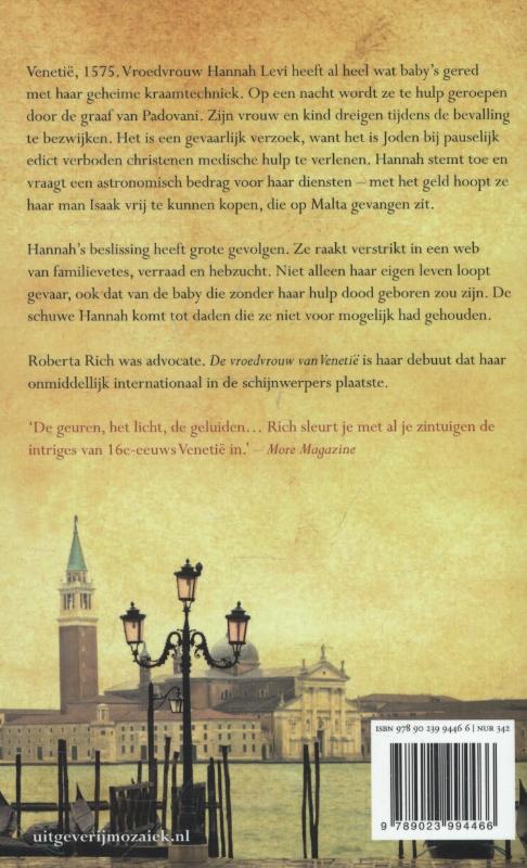 De vroedvrouw van Venetië achterkant