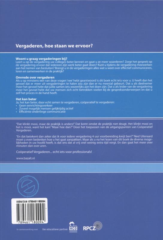 Coöperatief vergaderen voor professionals achterkant