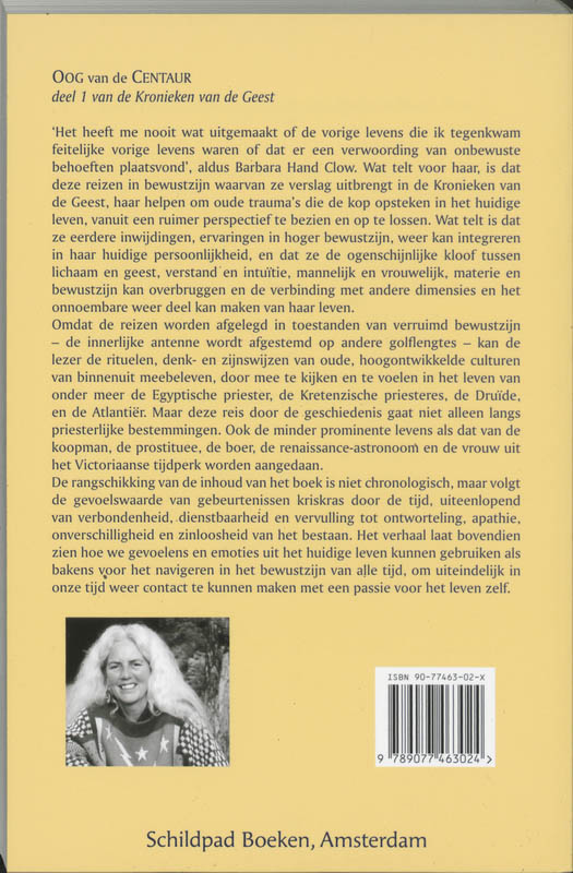 Kronieken van de Geest 1 Oog van de Centaur achterkant