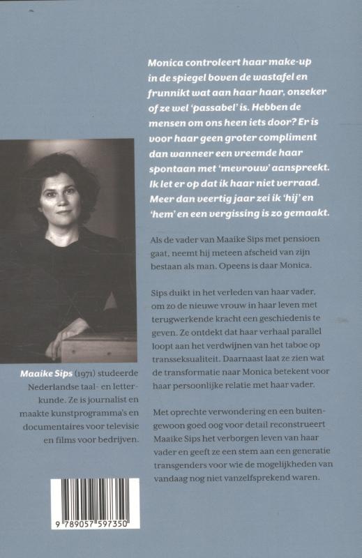 Monica, mijn vader achterkant