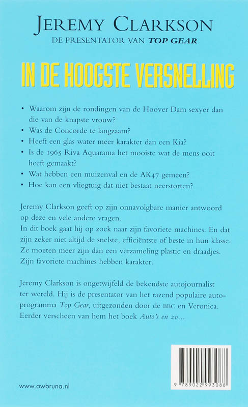 In De Hoogste Versnelling achterkant