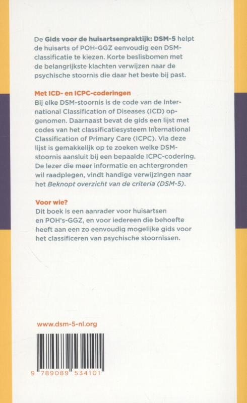 Gids voor de huisartsenpraktijk DSM-5 achterkant
