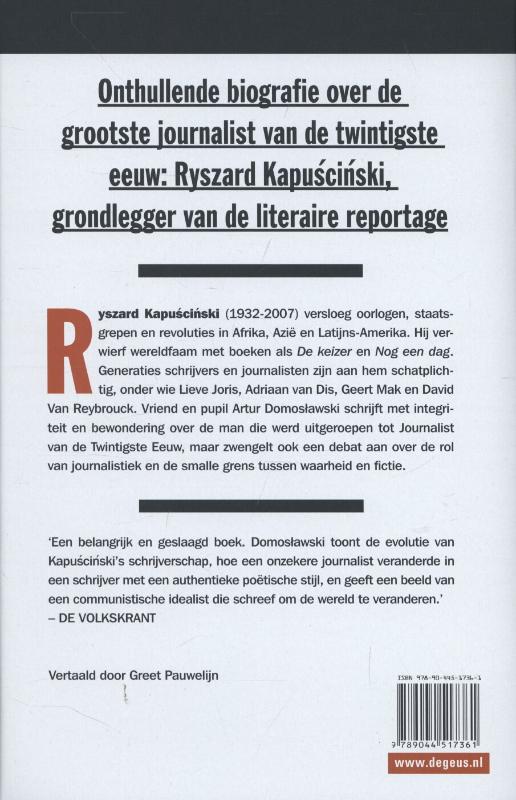 Kapuscinski achterkant